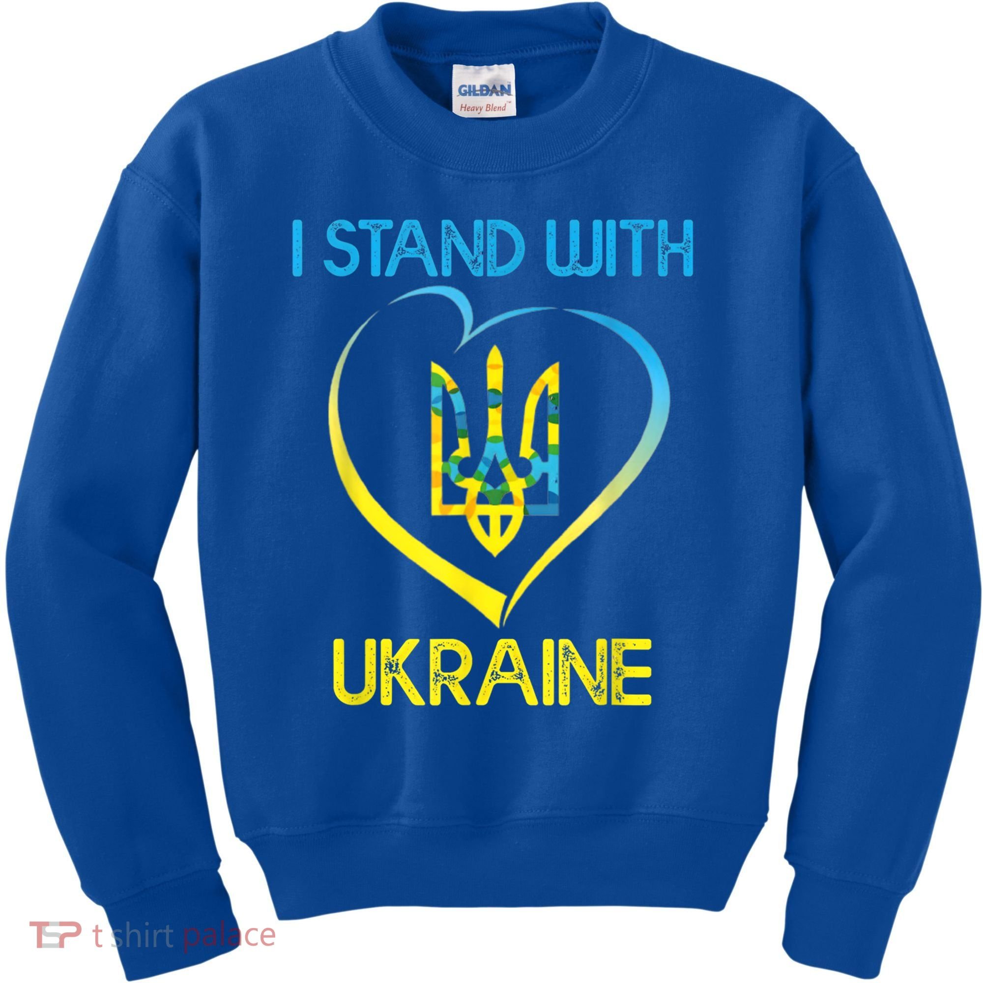 Support Ukraine I Stand With Ukraine Ukrainian Flag Gift Kids Sweatshirt