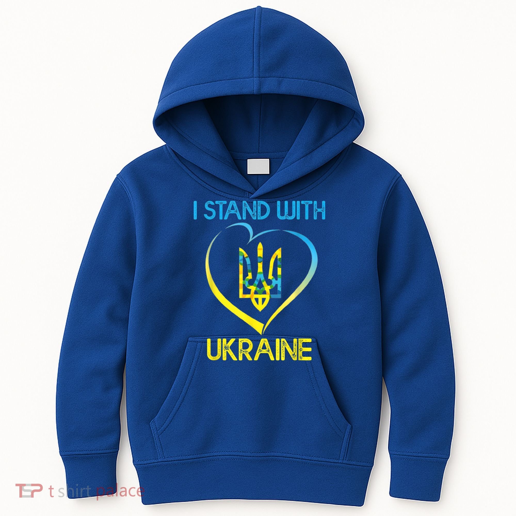 Support Ukraine I Stand With Ukraine Ukrainian Flag Gift Kids Hoodie