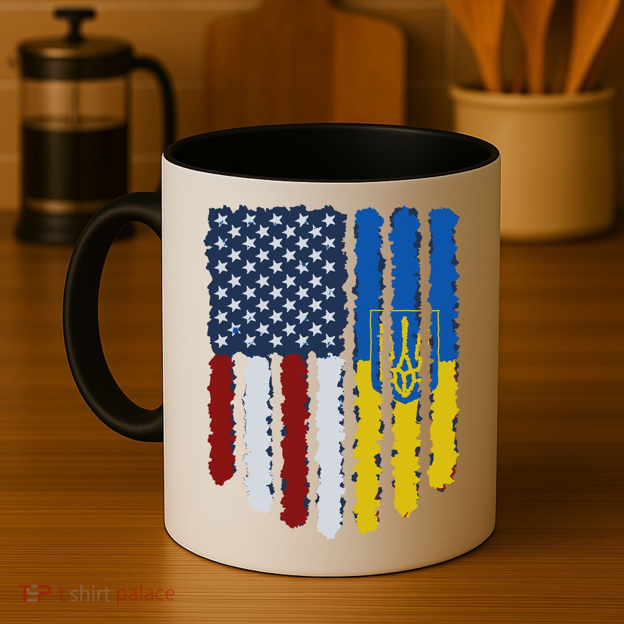 Support Ukraine I Stand With Ukraine Ukrainian Flag 10 Coffee Mug