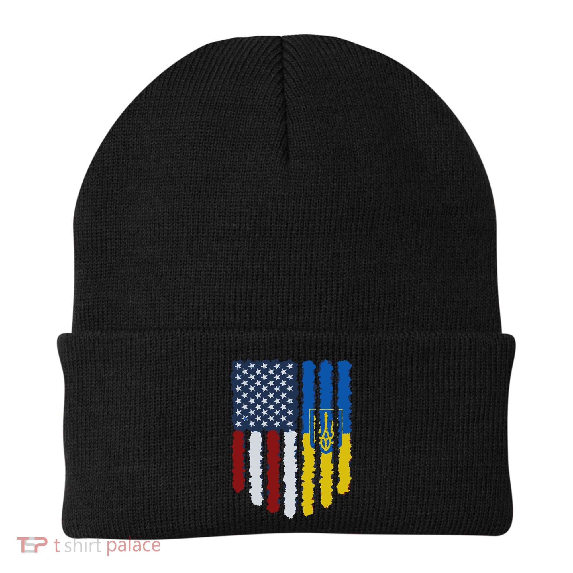 Support Ukraine I Stand With Ukraine Ukrainian Flag 10 Beanie