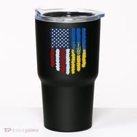 Support Ukraine I Stand With Ukraine Ukrainian Flag 10 Tumbler thumb 0