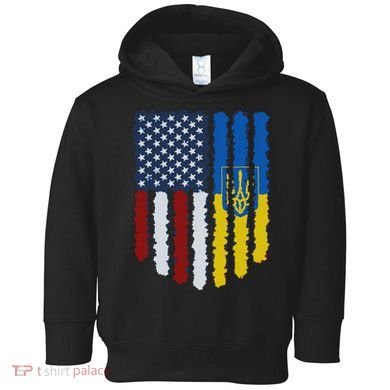 Support Ukraine I Stand With Ukraine Ukrainian Flag 10 Toddler Hoodie