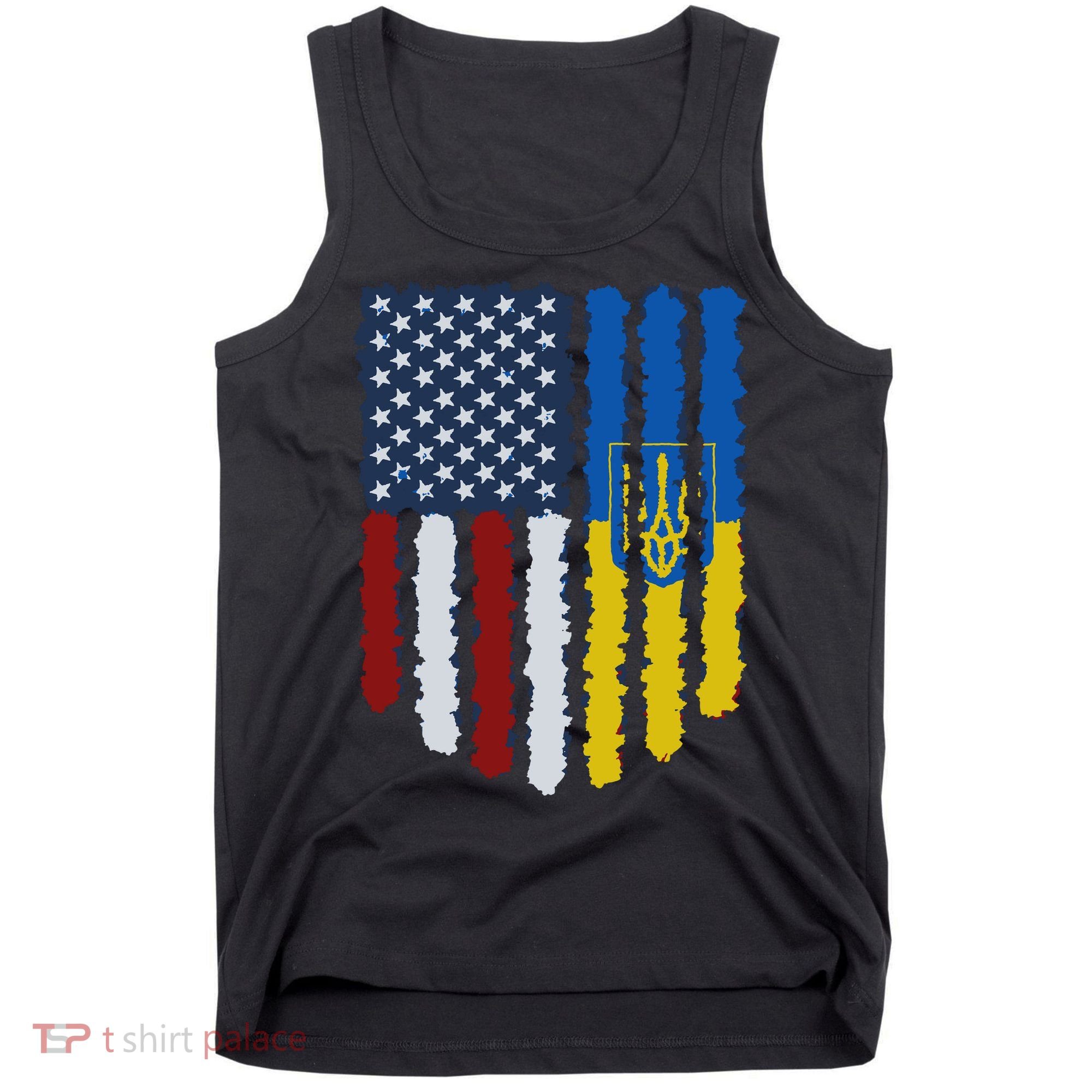 Support Ukraine I Stand With Ukraine Ukrainian Flag 10 Tank Top