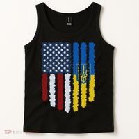 Support Ukraine I Stand With Ukraine Ukrainian Flag 10 Tank Top thumb 2
