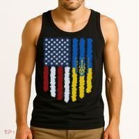 Support Ukraine I Stand With Ukraine Ukrainian Flag 10 Tank Top thumb 3