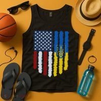 Support Ukraine I Stand With Ukraine Ukrainian Flag 10 Tank Top thumb 4