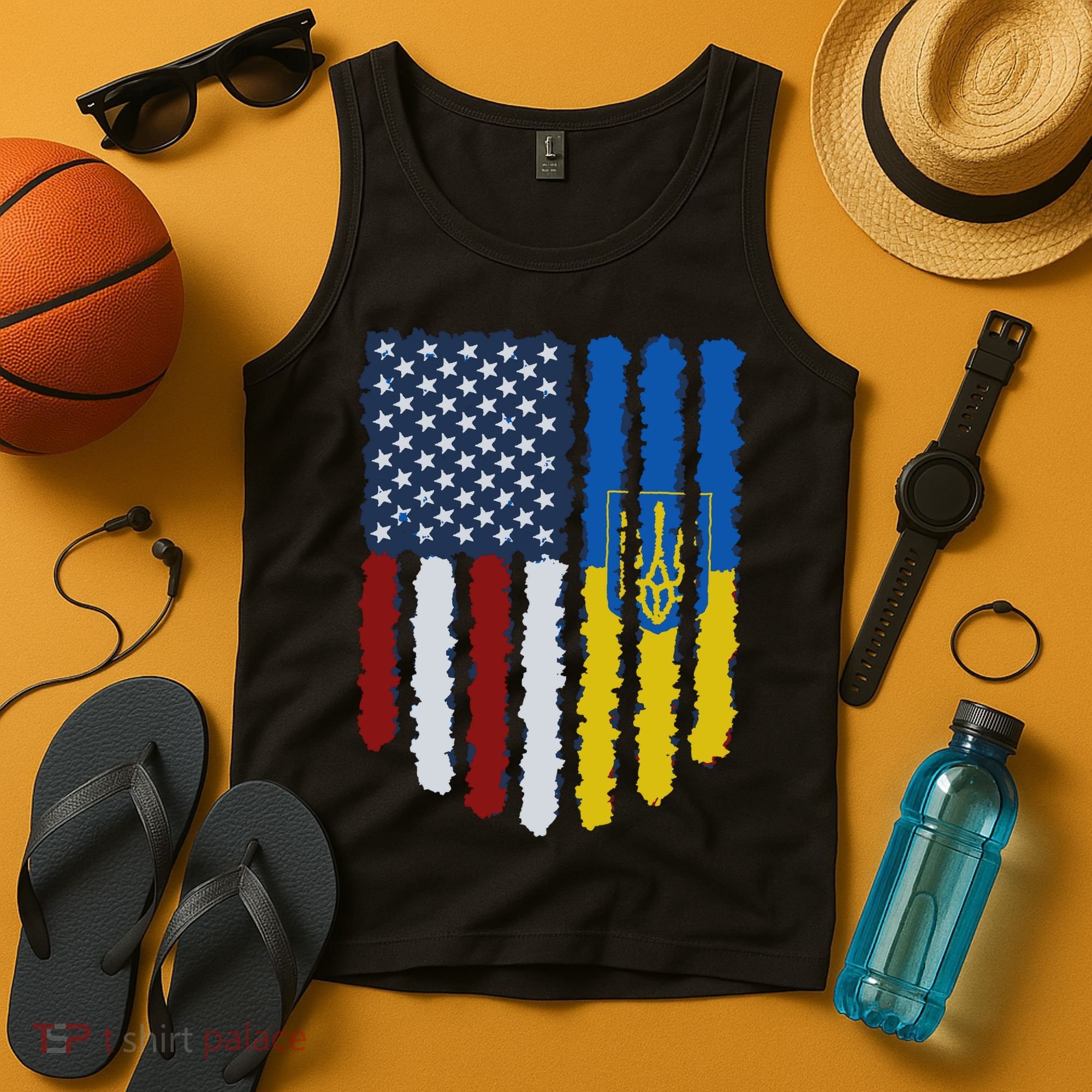 Support Ukraine I Stand With Ukraine Ukrainian Flag 10 Tank Top