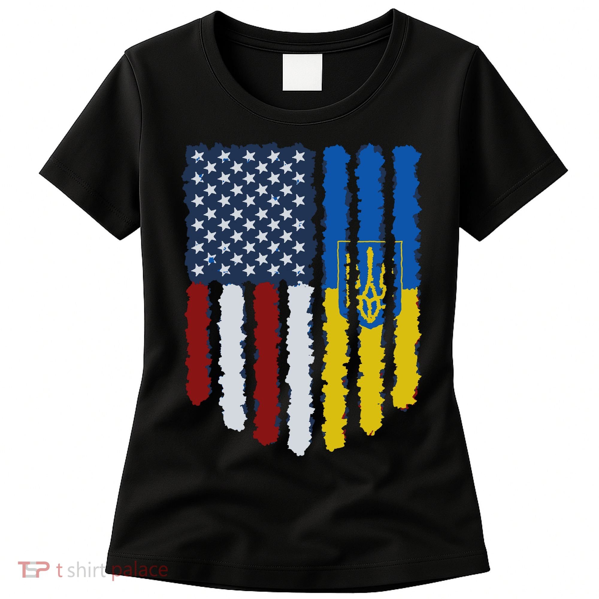 Support Ukraine I Stand With Ukraine Ukrainian Flag 10 Women's T-Shirt