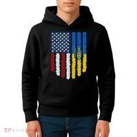 Support Ukraine I Stand With Ukraine Ukrainian Flag 10 Kids Hoodie thumb 4