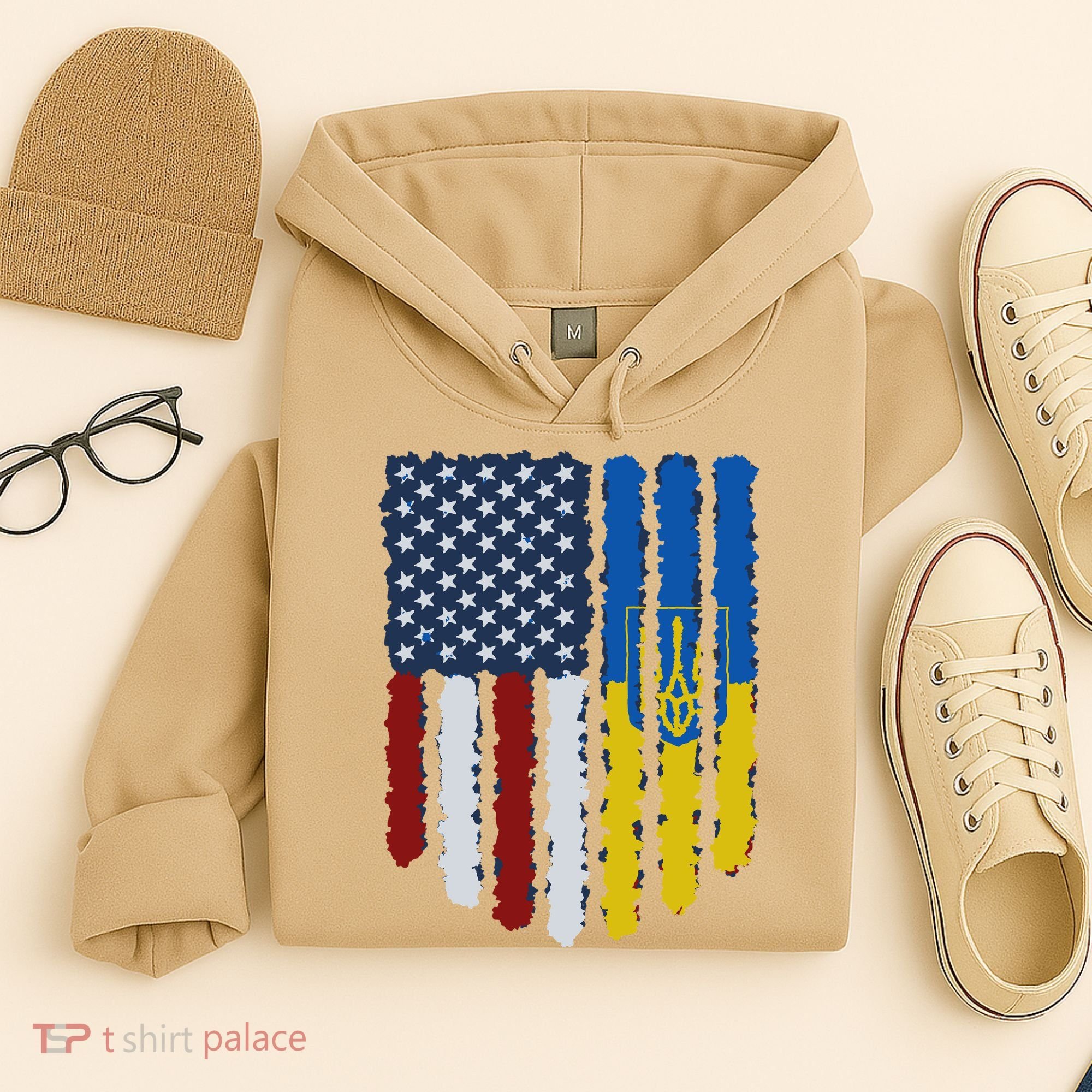 Support Ukraine I Stand With Ukraine Ukrainian Flag 10 Hoodie