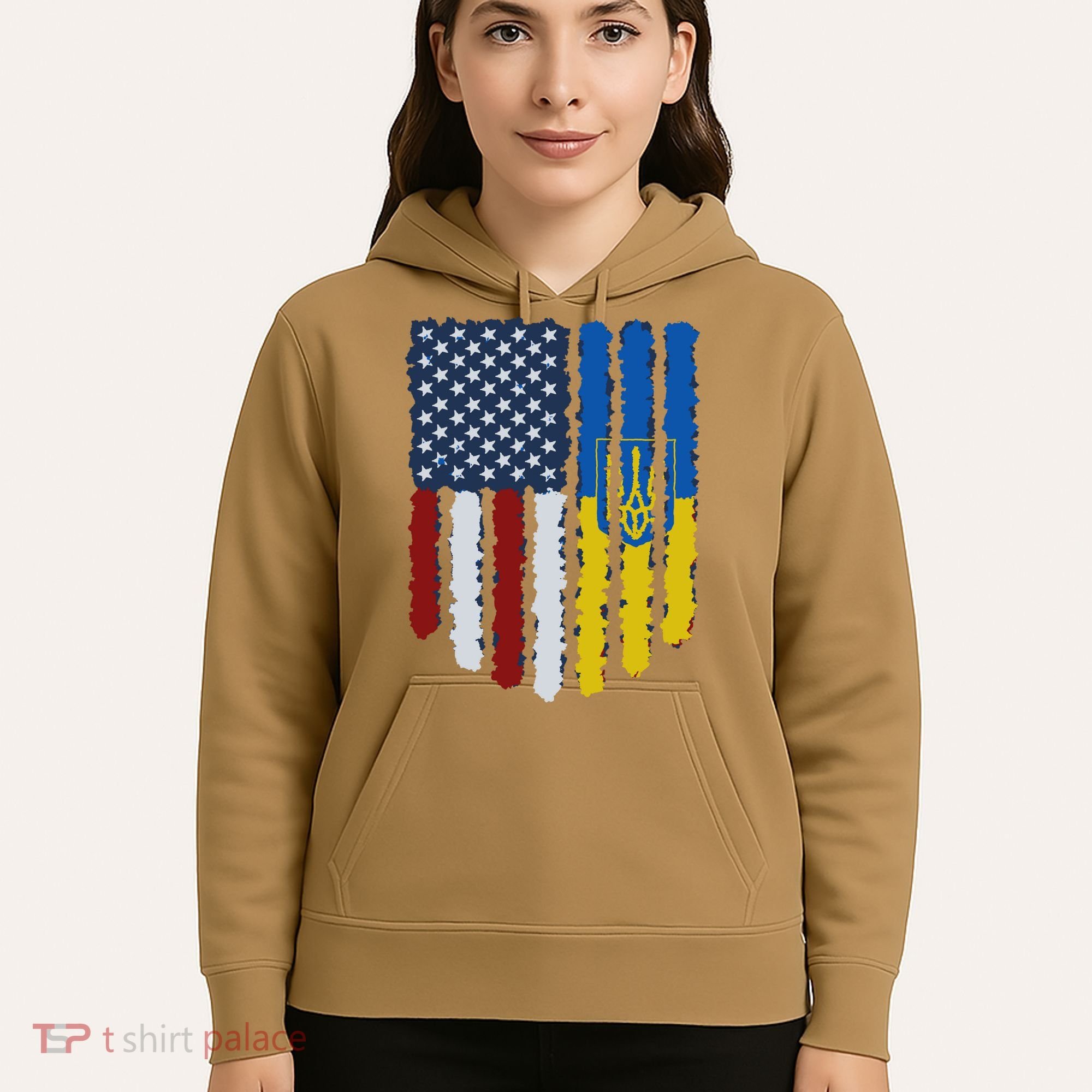 Support Ukraine I Stand With Ukraine Ukrainian Flag 10 Hoodie