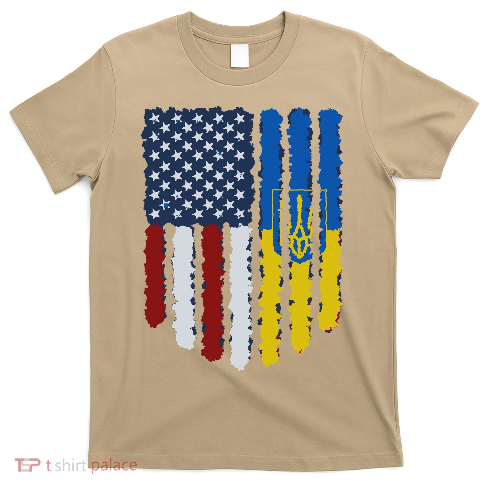 Support Ukraine I Stand With Ukraine Ukrainian Flag 10 T-Shirt
