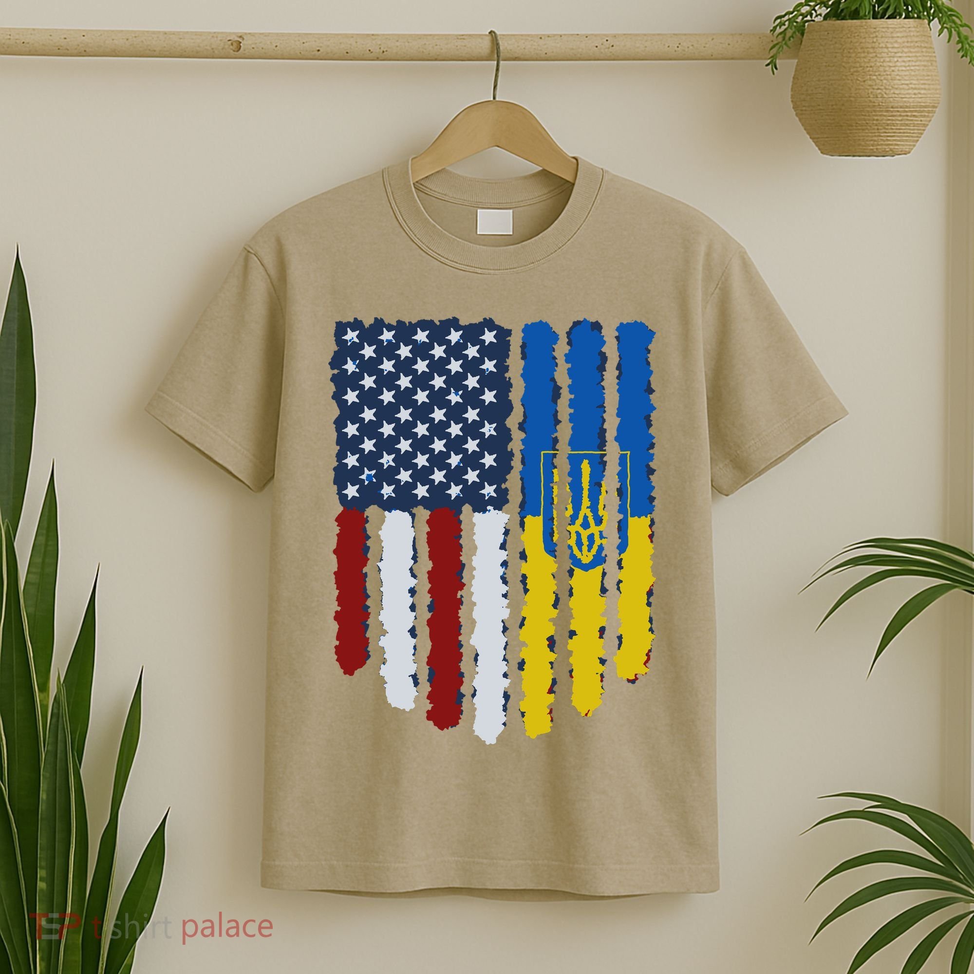 Support Ukraine I Stand With Ukraine Ukrainian Flag 10 T-Shirt