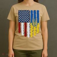 Support Ukraine I Stand With Ukraine Ukrainian Flag 10 T-Shirt thumb 4