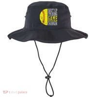 Shut Up I'm Doing Game Changer Funny Baseball Player Bucket Hat thumb 0