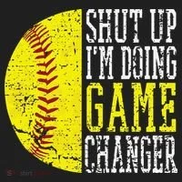 Shut Up I'm Doing Game Changer Funny Baseball Player Beanie thumb 2