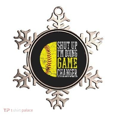 Shut Up I'm Doing Game Changer Funny Baseball Player Ornament