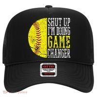 Shut Up I'm Doing Game Changer Funny Baseball Player Hat thumb 0