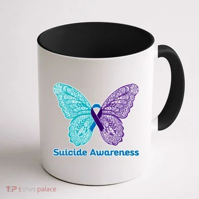 Suicide Awareness Coffee Mug back