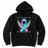 Suicide Prevention Angel Wings Ribbon Hoodie thumb 0