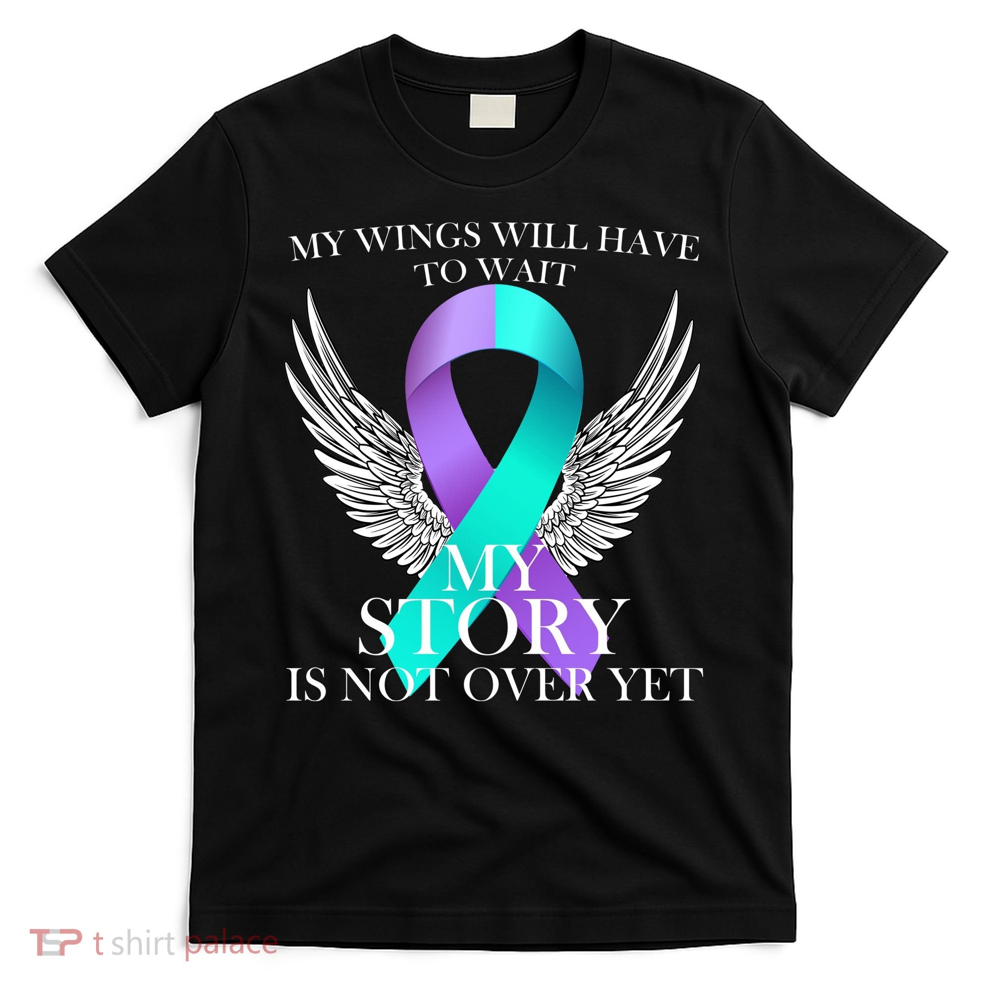 Suicide Prevention Angel Wings Ribbon T-Shirt