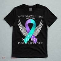 Suicide Prevention Angel Wings Ribbon T-Shirt thumb 5