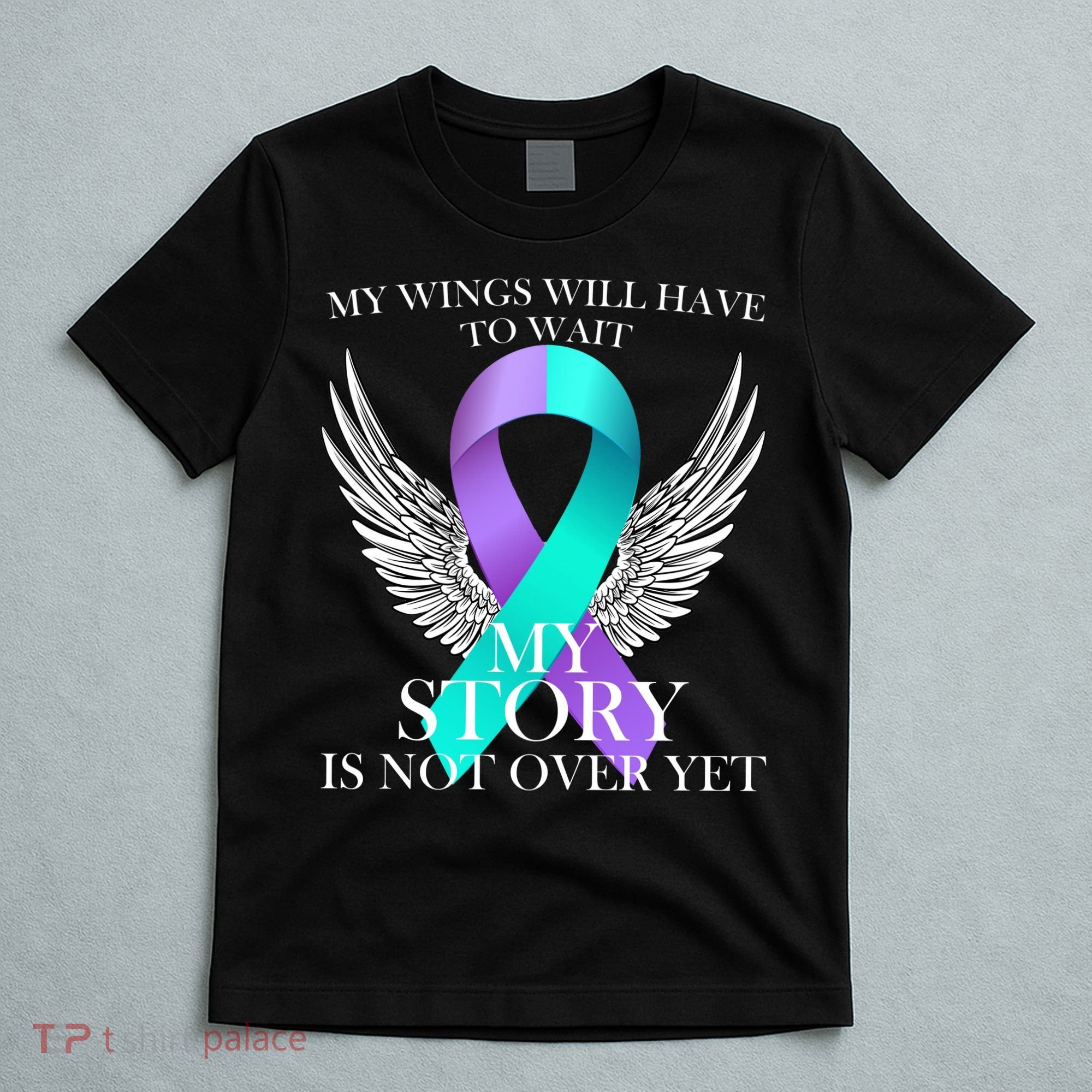 Suicide Prevention Angel Wings Ribbon T-Shirt