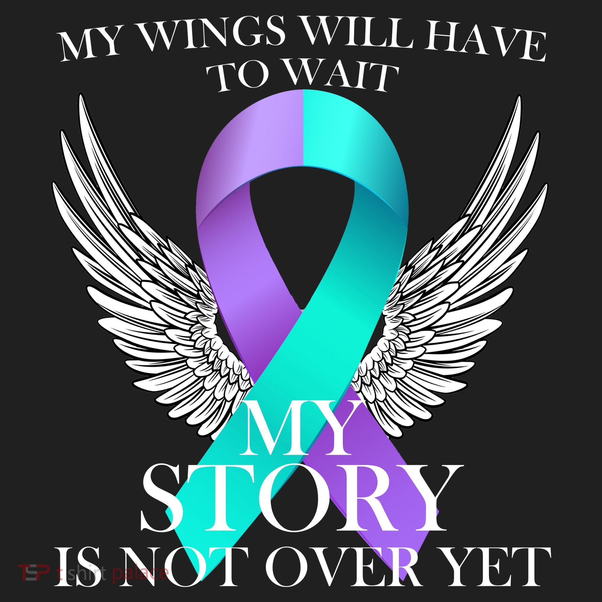 Suicide Prevention Angel Wings Ribbon Beanie