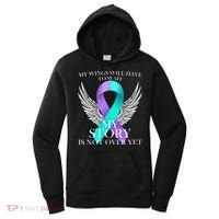 Suicide Prevention Angel Wings Ribbon Women's Hoodie thumb 0