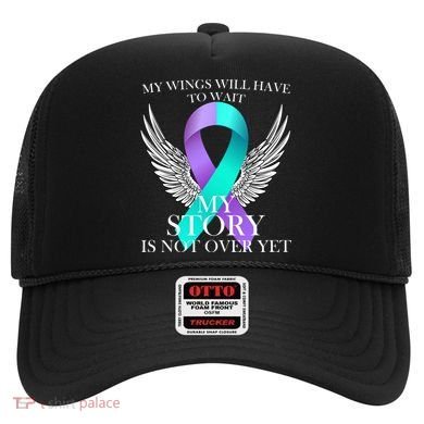 Suicide Prevention Angel Wings Ribbon Hat