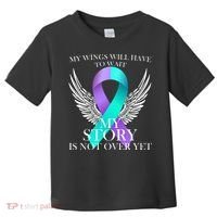 Suicide Prevention Angel Wings Ribbon Toddler T-Shirt thumb 0