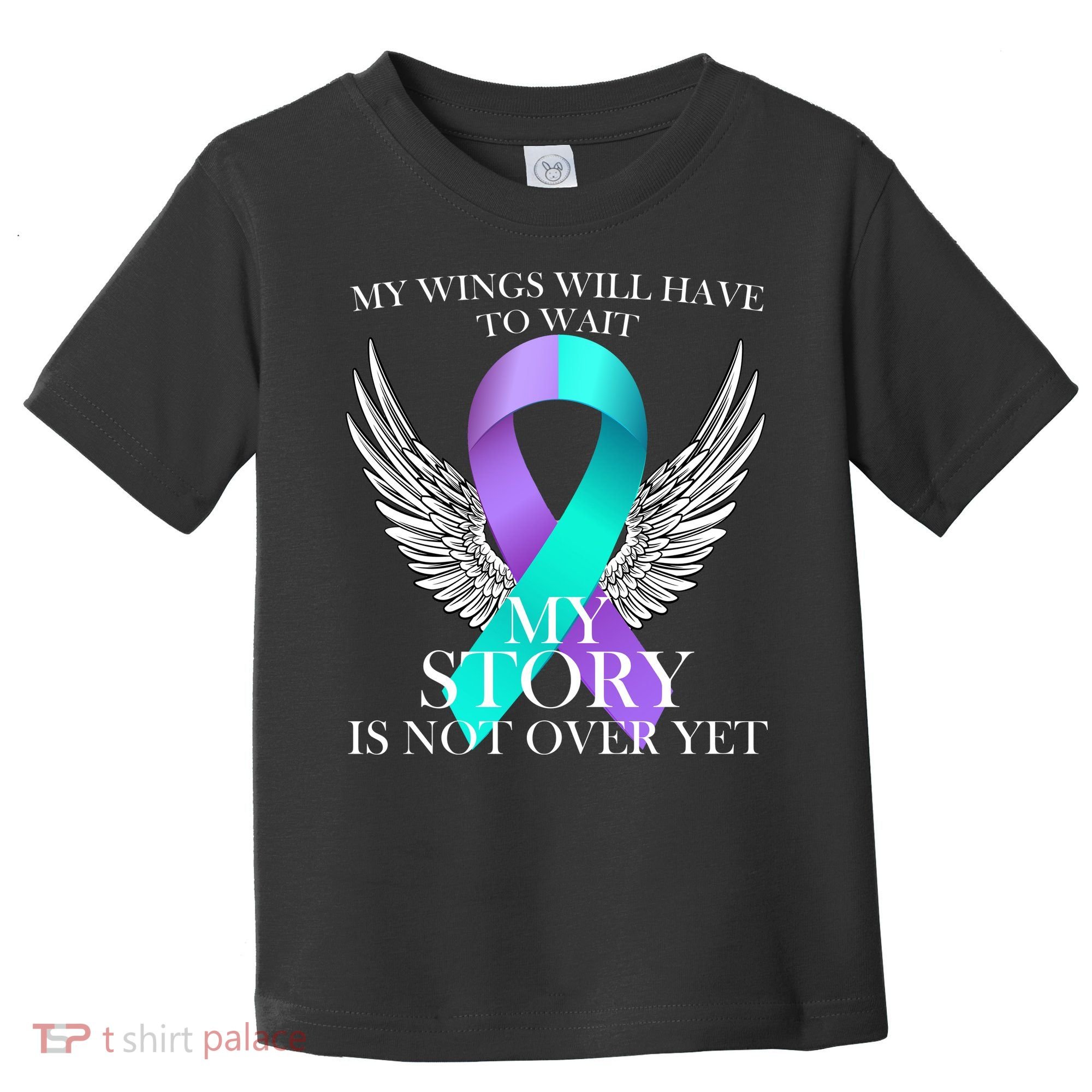 Suicide Prevention Angel Wings Ribbon Toddler T-Shirt