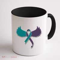 Suicide Prevention Angle Wings Awareness Ribbon Coffee Mug thumb 1