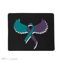 Suicide Prevention Angle Wings Awareness Ribbon Mousepad thumb 0