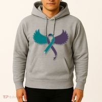 Suicide Prevention Angle Wings Awareness Ribbon Hoodie thumb 2