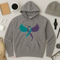 Suicide Prevention Angle Wings Awareness Ribbon Hoodie thumb 3