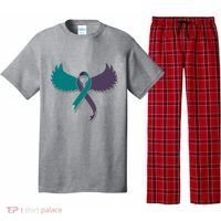 Suicide Prevention Angle Wings Awareness Ribbon Pajama Set thumb 0
