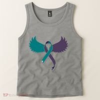 Suicide Prevention Angle Wings Awareness Ribbon Tank Top thumb 2