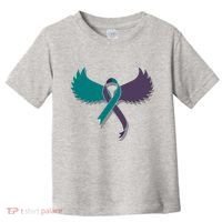 Suicide Prevention Angle Wings Awareness Ribbon Toddler T-Shirt thumb 0