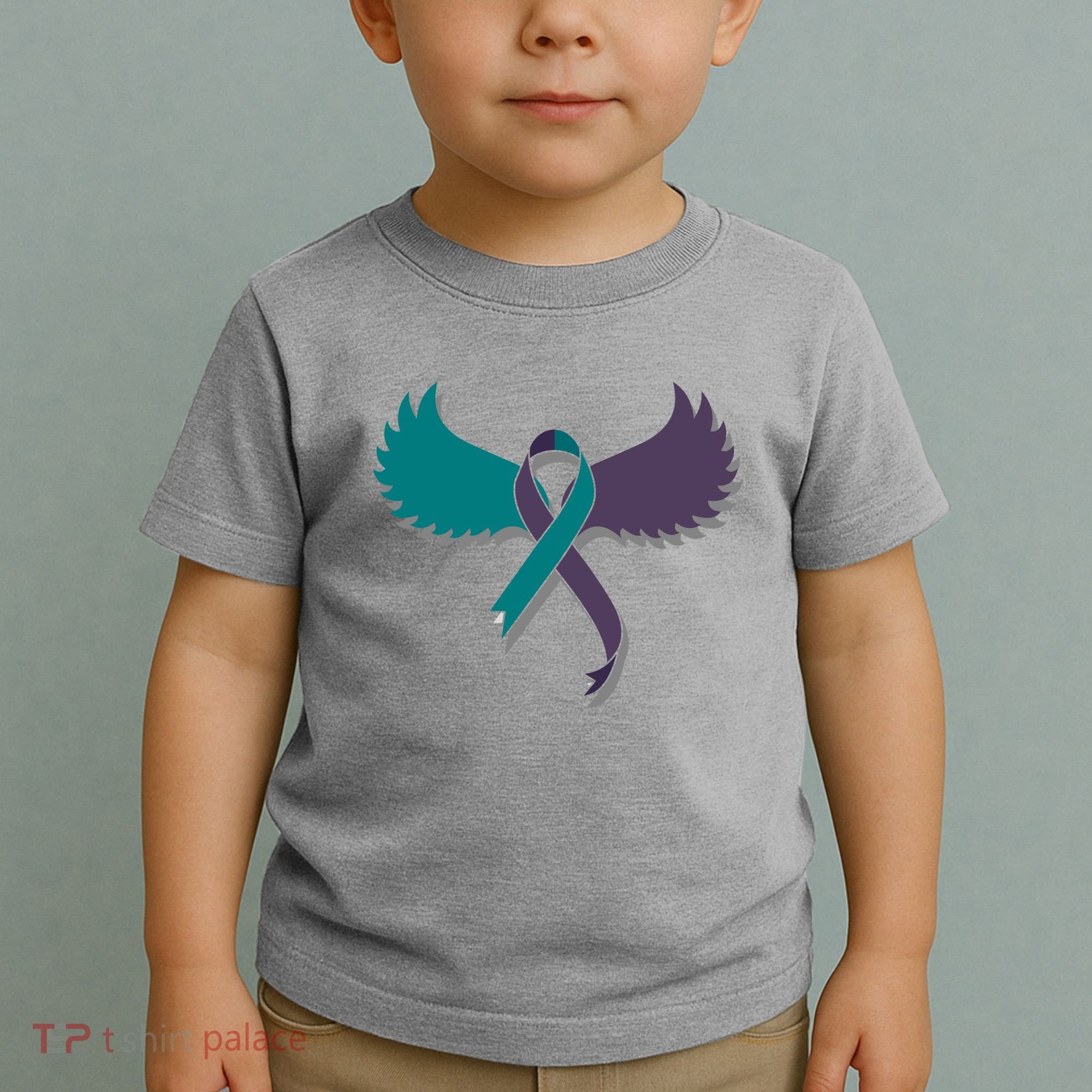Suicide Prevention Angle Wings Awareness Ribbon Toddler T-Shirt