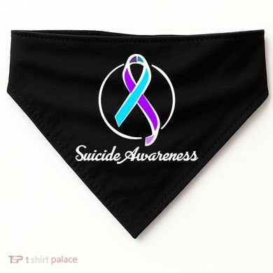 Suicide Prevention Awareness Ribbon USA-Made Doggie Bandana