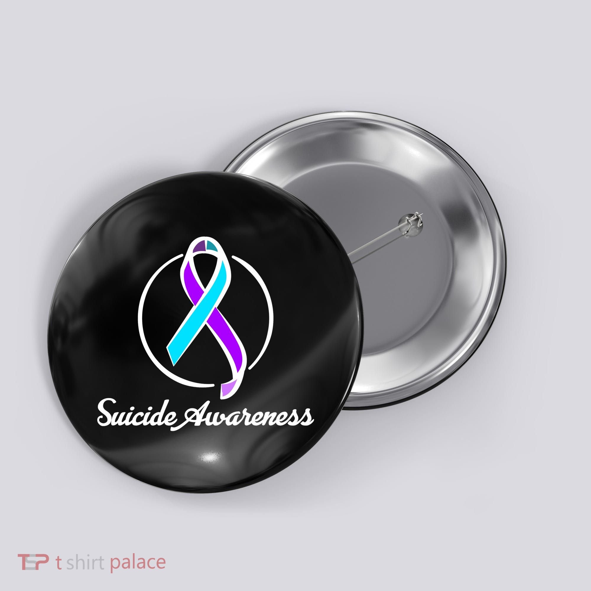 Suicide Prevention Awareness Ribbon Button