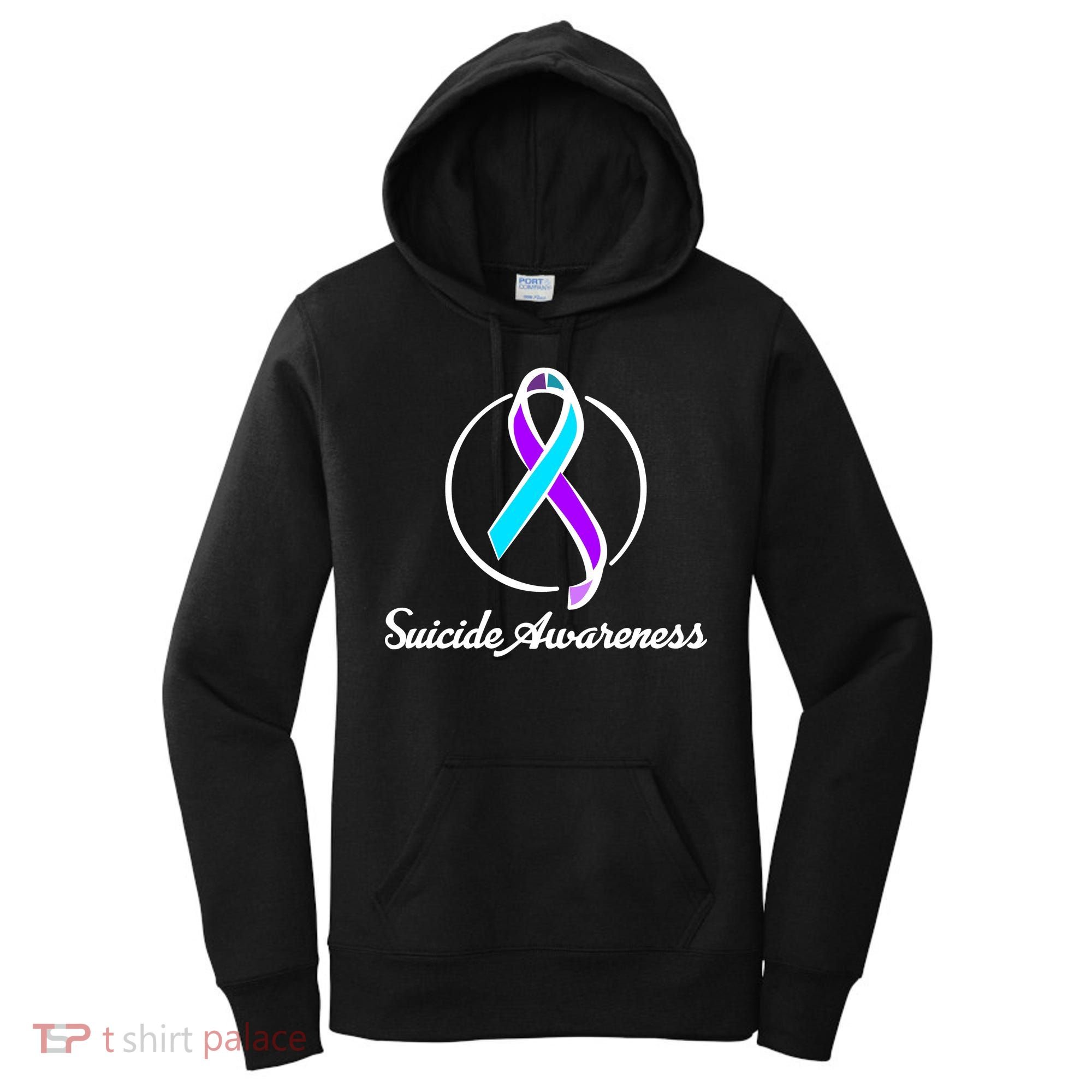 Suicide Prevention Awareness Ribbon Women's Hoodie
