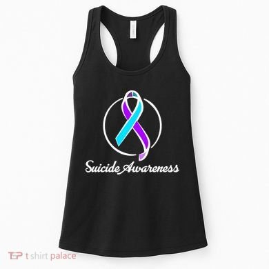 Suicide Prevention Awareness Ribbon Women's Tank Top