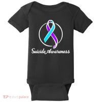 Suicide Prevention Awareness Ribbon Baby Bodysuit thumb 0
