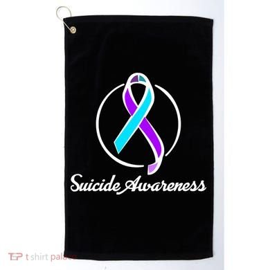 Suicide Prevention Awareness Ribbon Golf Towel