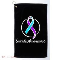 Suicide Prevention Awareness Ribbon Golf Towel thumb 0
