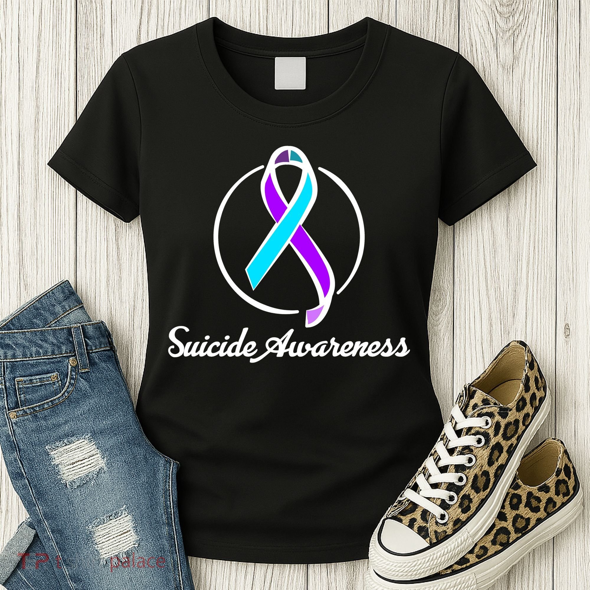 Suicide Prevention Awareness Ribbon Women's T-Shirt