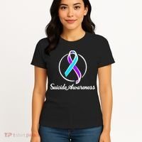 Suicide Prevention Awareness Ribbon Women's T-Shirt thumb 4