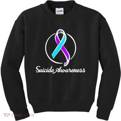 Suicide Prevention Awareness Ribbon Kids Sweatshirt